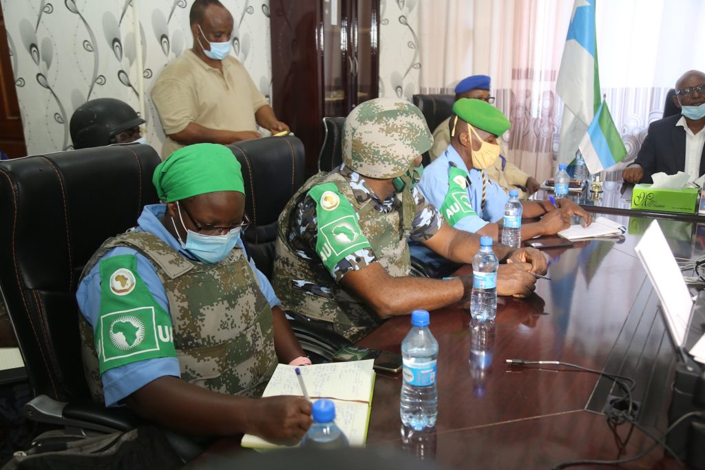 , بعثة الاتحاد الأفريقي في الصومال تبدأ بناء مركز شرطة جديد في كيسمايو