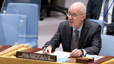 ممثل الأمم المتحدة في الصومال يؤكد وجود تقدم كبير منذ توقيع اتفاقية تنفيذ الانتخابات ويوجه دعوة لجميع الاطراف