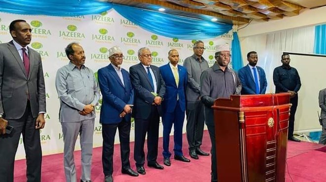 , اتحاد مرشحي الرئاسة يعلن عن مؤتمر وطني لإنقاذ الصومال وتعيين لجنة عسكرية