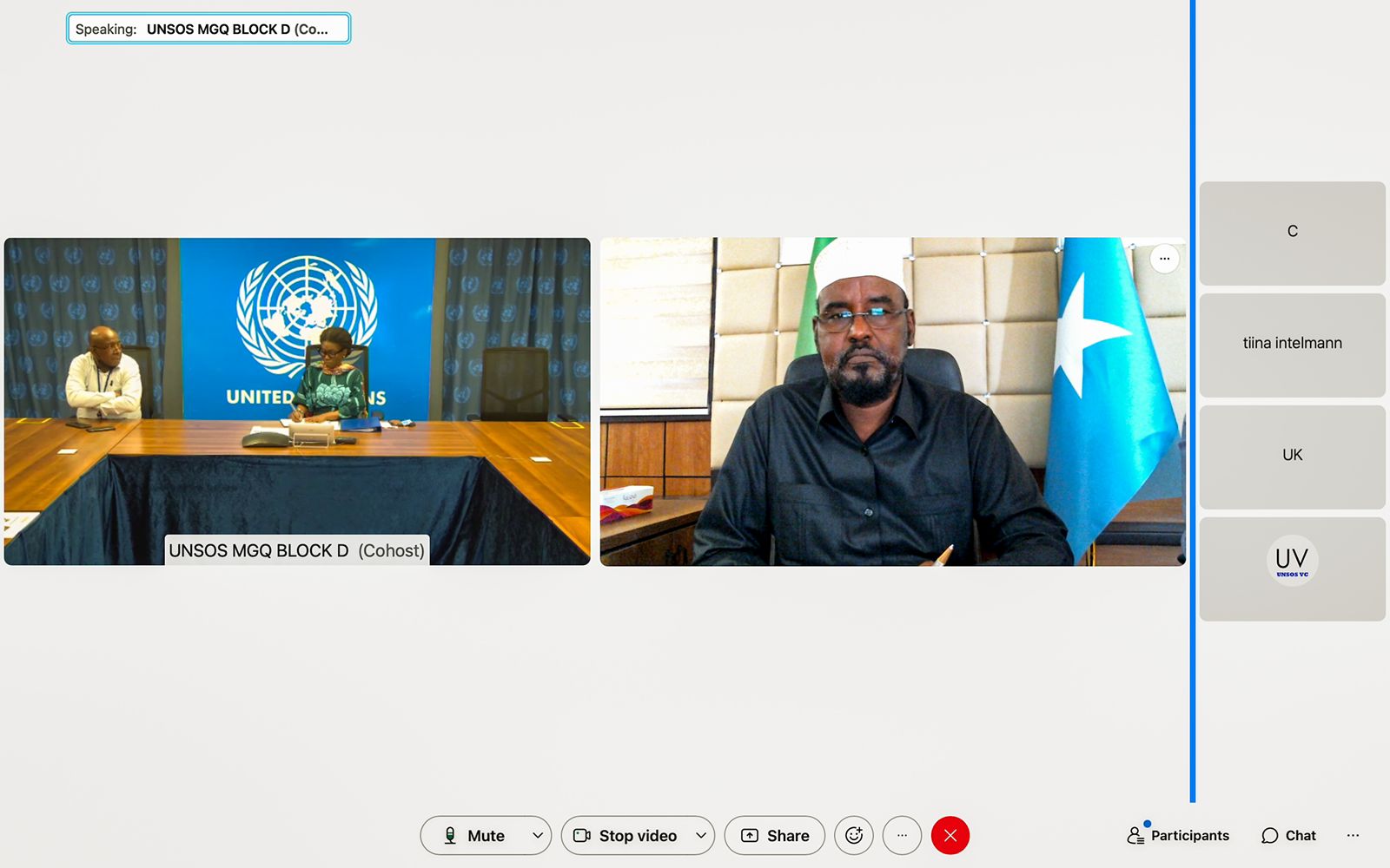 , رئيس ولاية جوبالاند يبحث مع ممثلي المجتمع الدولي في الصومال قضايا انتخابات والجفاف