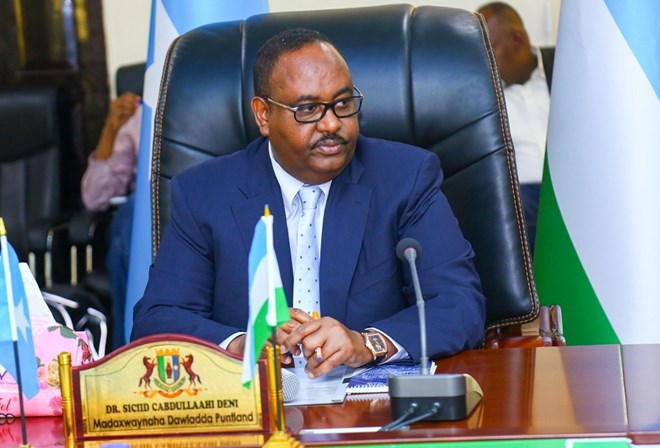 , رئيس ولاية بونتلاند يتهم الحكومة الصومالية بمحاربة النظام الفيدرالي ويصدر بيانا هاما