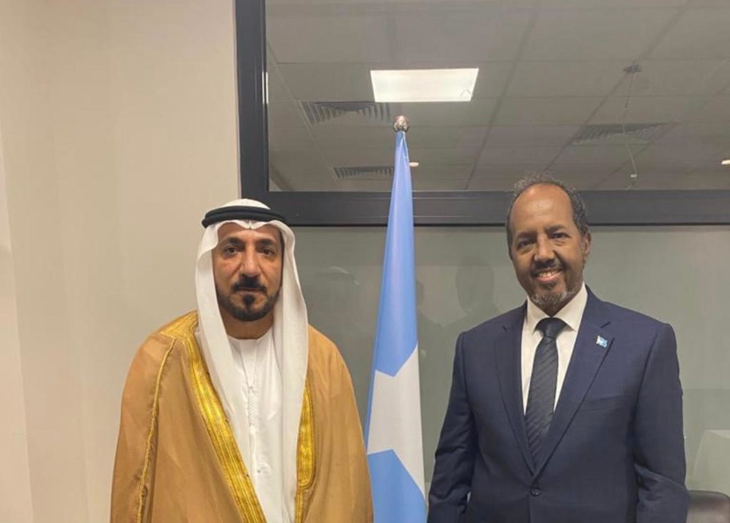 , الرئيس حسن شيخ محمود يلتقي سفير دولة الإمارات لدى الصومال