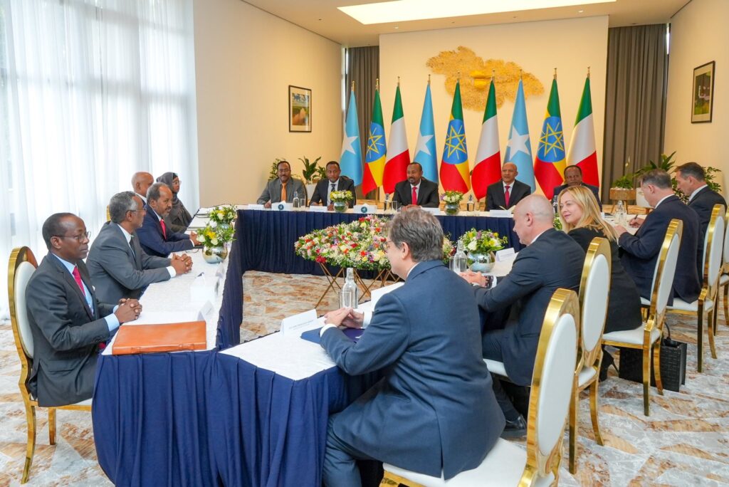, رئيس الصومال يشارك في القمة الثلاثية مع إثيوبيا وإيطاليا
